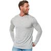 Merino.tech Maglia Termica Lana Merino - 100% Maglia Trekking Uomo Manica Lunga Merino Wool (X-Large, 170 Heathered Grey Henly)