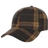 LIPODO Cappellino Classic New Check Donna/Uomo - Berretto Baseball Fibbia in Metallo, con Visiera Inverno Autunno/Inverno - Taglia Unica Grigio
