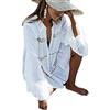 YOUKD Top Tunica Boema per Donna Cardigan Floreale in Pizzo Copricostume da Bagno Estate Spiaggia Poncho