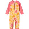 weVSwe Costume da Bagno Intero per Bambine Manica Lunga Protezione UV Rosa con Cerniera sul Cavallo 3 Anni