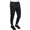 Evoga Pantaloni Uomo Cargo Slim Fit Jeans con tasconi Laterali (44, #C1 Nero)