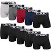 L&K Boxer da Uomo in Cotone, Confezione da 10, Taglia M-5XL, Neri, Multicolore, Modelli Fantastici, vestibilità Ampia, Senza fastidiose Etichette 1116 C XL