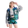 LOLANTA 4 Pezzi di Ragazze con Paillettes Costume da Ballo per Bambini Hip-Hop Stree Abiti da Ballo Set Calze attaccare, 4-15 anni