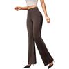 Friptspyg Pantaloni Donna Palazzo Vita Alta con Bottoni Elastici e Tasche per Yoga Lavoro e Tutti i Giorni Comodi Eleganti