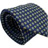 CARACCIOLO Cravatta uomo Sartoriale in seta - Squisita fattura ed elegante varietà (LUXURY BLU)