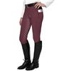 FitsT4 Sports FitsT4 Leggings da Equitazione da Donna, in Silicone, con Tasca per Cellulare e Passanti per Cintura