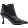 Nero Giardini I205582D Nappa Pandora Nero Tronchetti a Punta Donna in Pelle con Lampo Tacco Medio (Taglia 36)