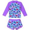 ALISISTER Costume da Bagno per Bambine, Due Pezzi, Costume da Bagno a Farfalla, Bellissimo Costume da Bagno con Stampa ad Asciugatura Rapida per Bambini da 5 a 6 Anni