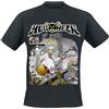 Helloween Dr. Stein Uomo T-Shirt Nero 100% Cotone Regular