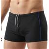 MANA MANA Costume Uomo Piscina Elastico Asciugatura Rapida Costume da Piscina Uomo Sportivo con Coulisse per Nuoto Mare Spiaggia Vacanze Costumi Piscina Uomo Taglie Comode Nero/Blu M