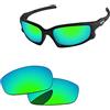 PapaViva Lenti di ricambio per Oakley Split Jacket OO9099, Pro+ Verde Bluastro Polarizzato, Taglia unica