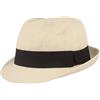 Hut Breiter Breiter Cappello di paglia Trilby, cappello estivo Pork Pie, cappello da sole 100% carta stropicciabile, set colorato delicato sulla pelle e confortevole