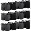 L&K Boxer Uomo Set in Diversi Colori, Premium Stretch 1119, Pacco da 12 M-5XL