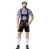 Generisch 2025 Tuta da uomo comoda ricamata con camicia a quadri, set da birra invernale, gold, M