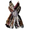 XUYUZUAU Sciarpe Invernali da Donna Ragazze Pelliccia di Coniglio Rex Vera Sciarpa con Fiore Scaldacollo Moda (Multicolore)