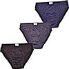Fontana Calze 6 Slip Uomo in 100% Cotone Mercerizzato. (IT, Numero,50, 52, Regular, Regular, Assortito(2 Blu, 2 Nero, 2 Grigio))
