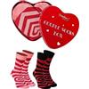 Rainbow Socks - Uomo Donna Novelty Coppia Calzini - Set di 2 paia di Calzini per Coppie in due Taglie - Couple Socks Box - 2 Paia - Taglie 2x EU 41-46