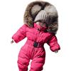 Fannyfuny Tuta Da Sci Intera Bambina Manica Lunga Fleece Outfits Tuta Termica Neonato Tuta Da Sci Per Bambina Set Con Cappuccio Tuta Imbottita Neonata Snowsuit Unisex 0-24 Mesi