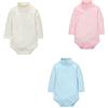 CuteOn 3/5/7 Packs Bambino Infantile Neonato Cotone Dolcevita Top Body Regalo set - Colore Casuale -3PCS-24M