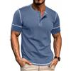 PRIVIMIX T Shirt Uomo Cotone Maglietta Manica Corta Estiva Magliette da Uomo Blu 3XL