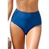 SHEKINI Bikini Fondo Donna Costumi da Bagno Vita Alta Triangolo Brasiliana Controllo Addominale Pieghe Taglia Grossa Mare Bikini Slip da Spiaggia（S，Azzurro Luna）