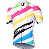 ARSUXEO Maglia da Ciclismo da Uomo Manica Corta Bright MTB Jersey T-Shirt Traspirante da Bici ZY848 L