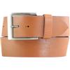 BELTINGER Cintura jeans in pelle bovina 5 cm | Cintura in pelle da uomo 50 mm | Ampia cintura da uomo in vera pelle, 95 cm (Gesamtlänge 110 cm)