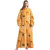 Gegeryozer Coperta con Maniche Donna Indossabile - Felpa Termica Morbida, Tasche Integrate + Cappuccio per Divano e Casa