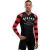 SIROKO - Maglia da Ciclismo a Maniche Lunghe M2 Rider - L - Nero/Rosso