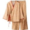 PRINCESS BRIDE Garza di cotone giapponese kimono pigiama retrò cintura pigiama set elegante loungewear indumenti da notte sciolti per le donne, Marrone, XL