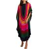 YouKD - Abito lungo da donna, stile bohémien, maxi vestito da spiaggia, copricostume, caftano ampio, kimono, taglia unica, abbigliamento da casa, Taglia unica