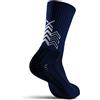 SOXPro Classic - Calza Antiscivolo - Frecce GRIP in Silicone - Antivescica - Traspiranti - Stabilità e Controllo - Running. Calcio. Ciclismo e Tennis - (IT. Testo. L. Regular. Regular. Blu Scuro)