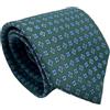 CARACCIOLO Cravatta uomo Sartoriale in seta - Squisita fattura ed elegante varietà (LUXURY VERDE)