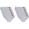Liabel Slip a Vita Bassa Cotone bielastico Art. 423, 12 Pezzi Bianco 3 (S)
