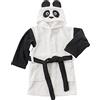 Baroni Home Accappatoio da Bambino e Bambina con Cappuccio, 100% Cotone, con Tasche, 0-2 Anni, Panda