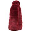 Generic Giacca con cerniera con cappuccio Giacca spessa con cappuccio Giacca calda da donna in finto visone sintetico capispalla invernale Cappotto da donna Giacca a maniche lunghe, Rosso vinaccia, S