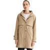 Orolay Giacca impermeabile da donna con cappuccio, leggera giacca a vento per l'outdoor, Kaki scuro, S