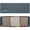 LANCETTI Box Regalo da 3 Paia di Calze Gessate a Costa Uomo Lunghe in Puro Cotone Filo di Scozia con Coste, Colori Assortiti, 39-42