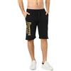 BOXEUR DES RUES Pantaloncino Nero con Logo Oro