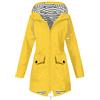 Generisch Cappotto impermeabile da donna Plus dimensione impermeabile con cappuccio