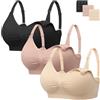 HBselect 3 PCS Reggiseno Allattamento con Estensione Reggiseno Bra Donna