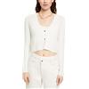 ESPRIT 023eo1i301 Maglione Cardigan, Bianco Sporco, XL Donna