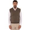 Ciabalù Gilet Uomo Elegante Invernale in Lana Pullover Senza Maniche Scollo a V Made in Italy