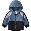 Volunboy Giacca Bambini con Fodera in Pile, Leggera Giaccone Antivento con Cappuccio e Tasche a Cerniera (2-8 Anni)
