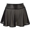Orion Minigonna - Gonna sexy da donna, con o senza mini perizoma integrato, vita larga, tessuto a rete trasparente, attillato, nero