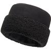 Futrzane Sherpa Colbacco - Cappello con Ecopelliccia Donna - Berretto Invernale (L, Nero - Nero Sherpa)
