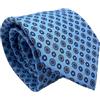 CARACCIOLO Cravatta uomo Sartoriale in seta - Squisita fattura ed elegante varietà (JOY AZZURRO)