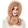 YEKEYI Cappello invernale da donna, scaldacollo, scaldatesta, per snowboard e sci, passamontagna lavorato a maglia, con teschio
