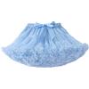 Generic Tutù, gonna per bambini, in tulle, con elastico e soffice, per danza classica, per feste, Azzurro, 8-10 anni