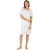 Damart - Camicia Da Notte Puro Cotone Pettinato Donna, Rosa Imp., 54-56 (XXL)
